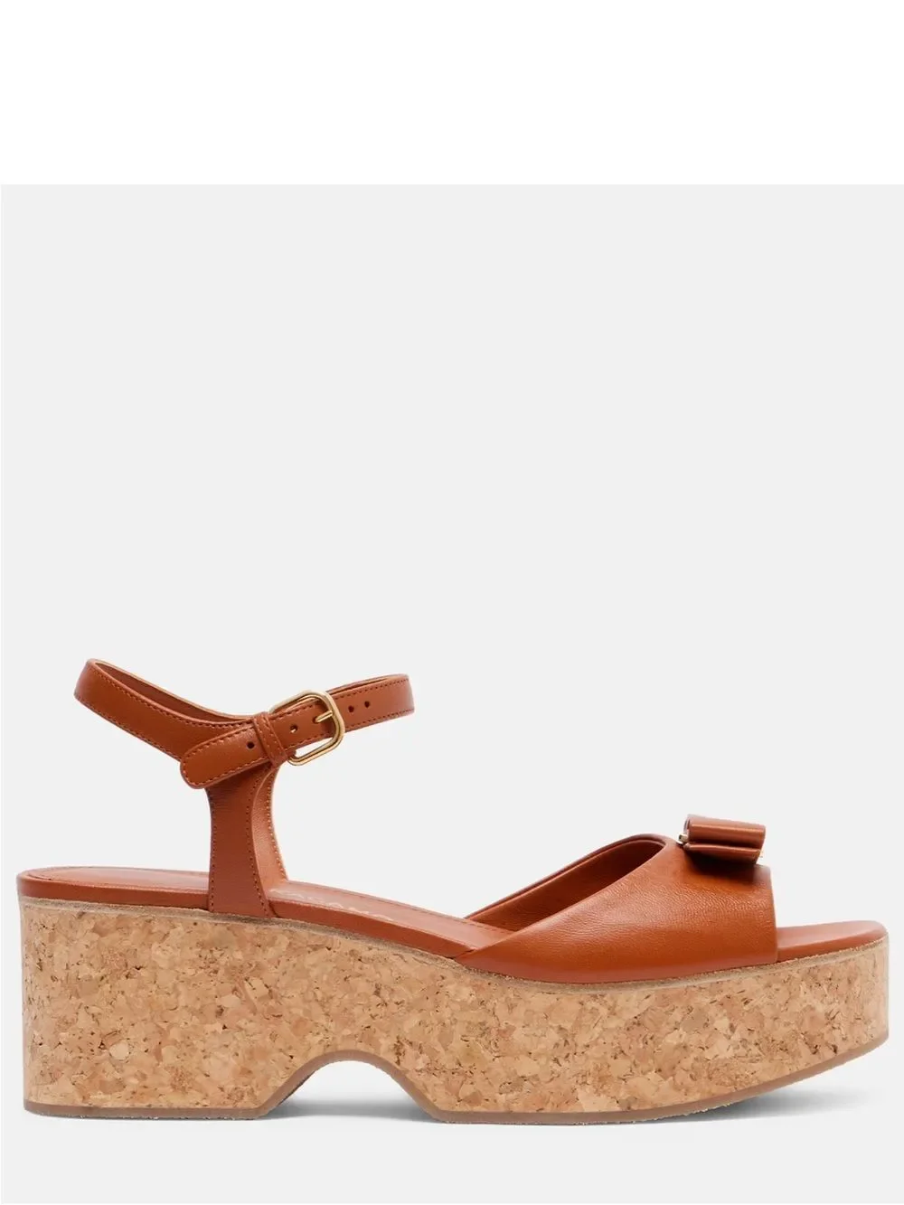 Ferragamo Selna leather wedge sandals Size 9.5C